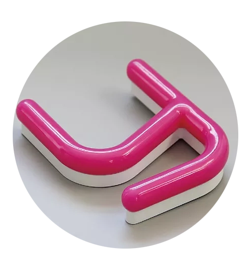 neonreklame buchstabe-acryl-pink-rund